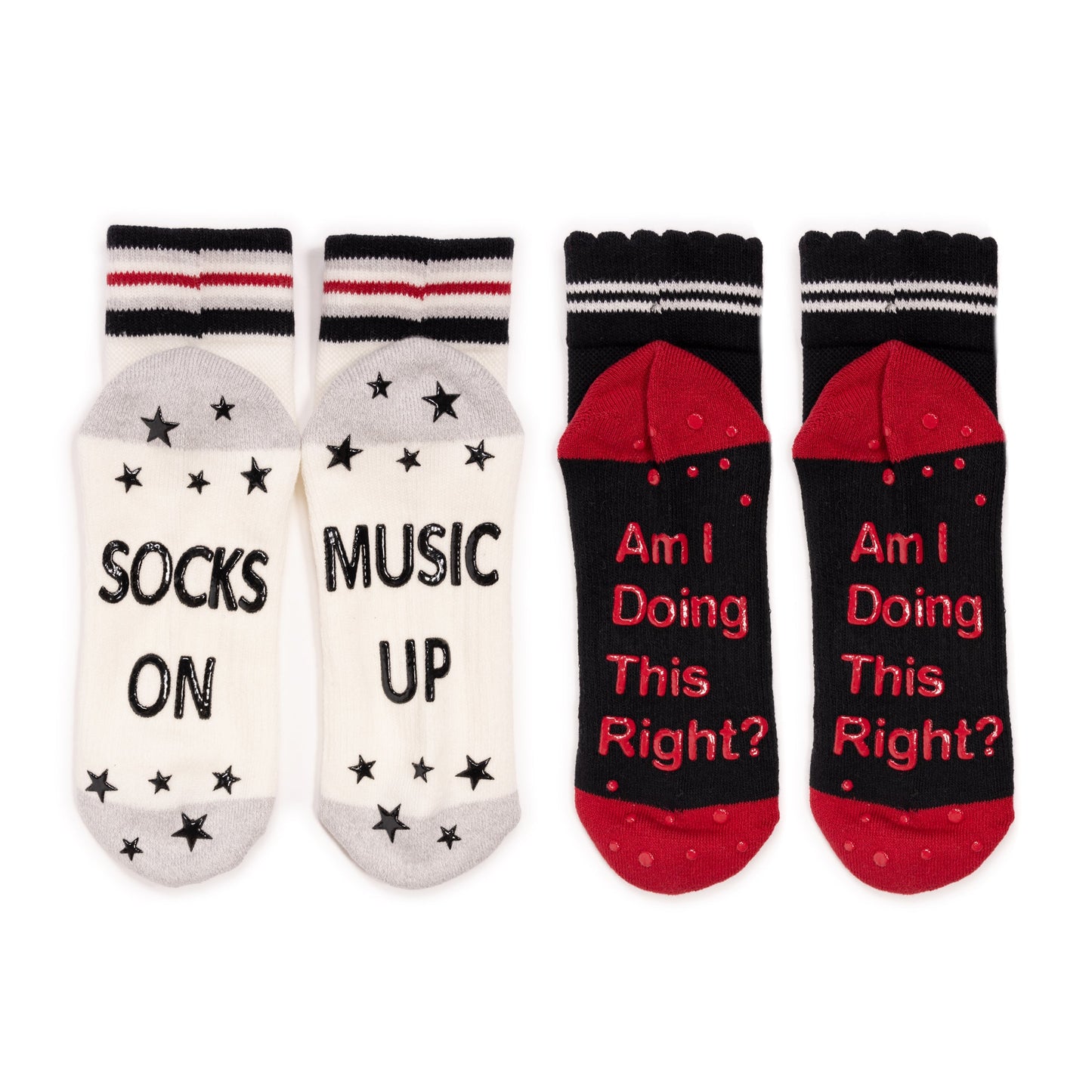 Muk Luks Studio Socks - Quarter Crew Cotton Compression 2 Pack