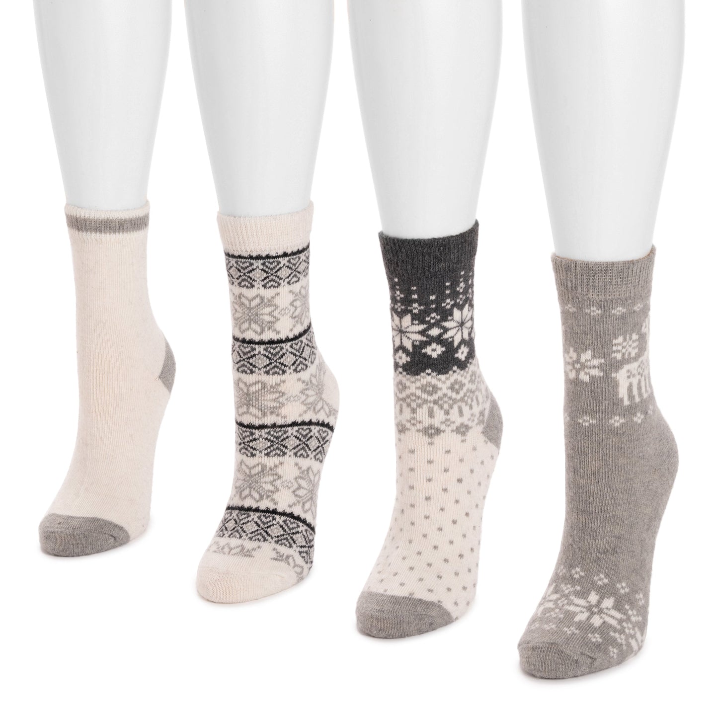Ivory Grey Deer,One Size (6-11)