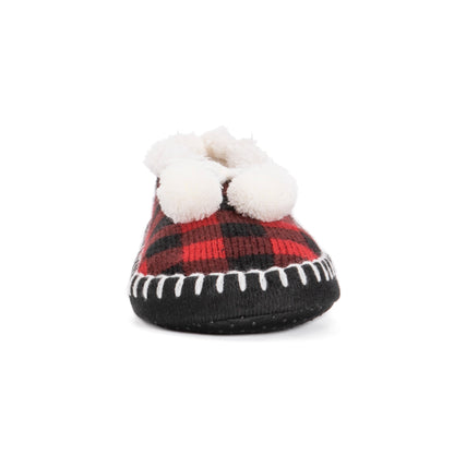 Muk Luks Ballerina Slippers Red/Black