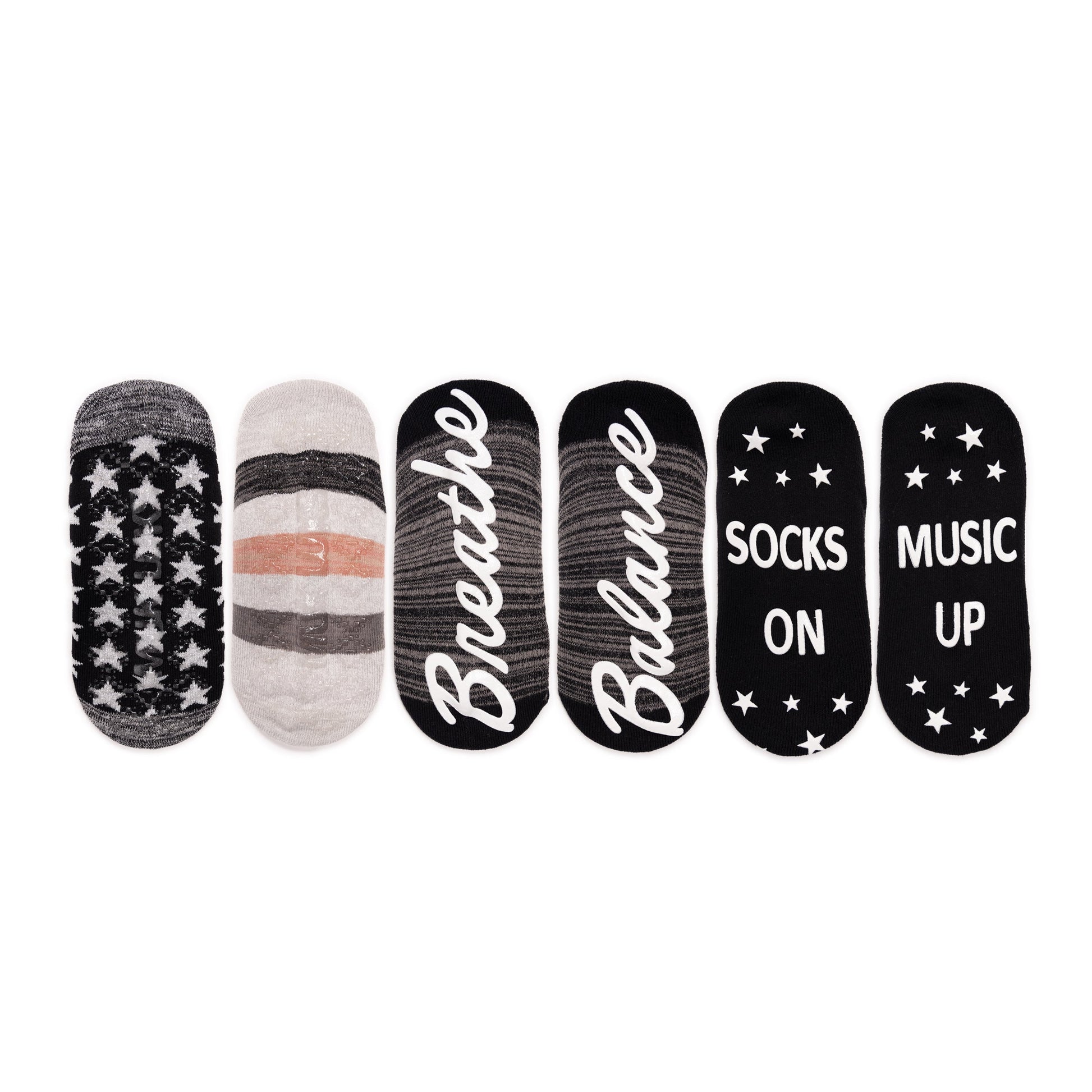 Muk Luks Studio Socks - Criss Cross Ballerina 4PK