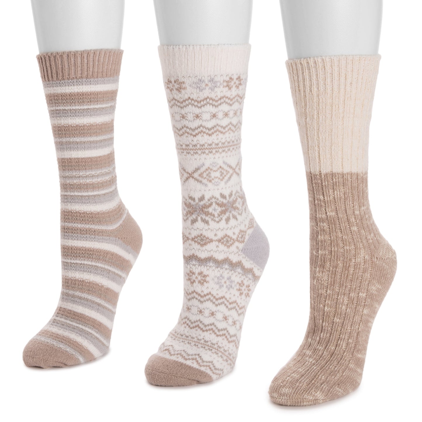 Muk Luks 3 Pair Pack Boot Socks