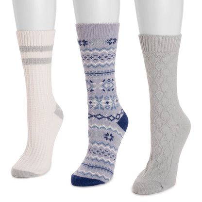 Muk Luks 3 Pair Pack Boot Socks