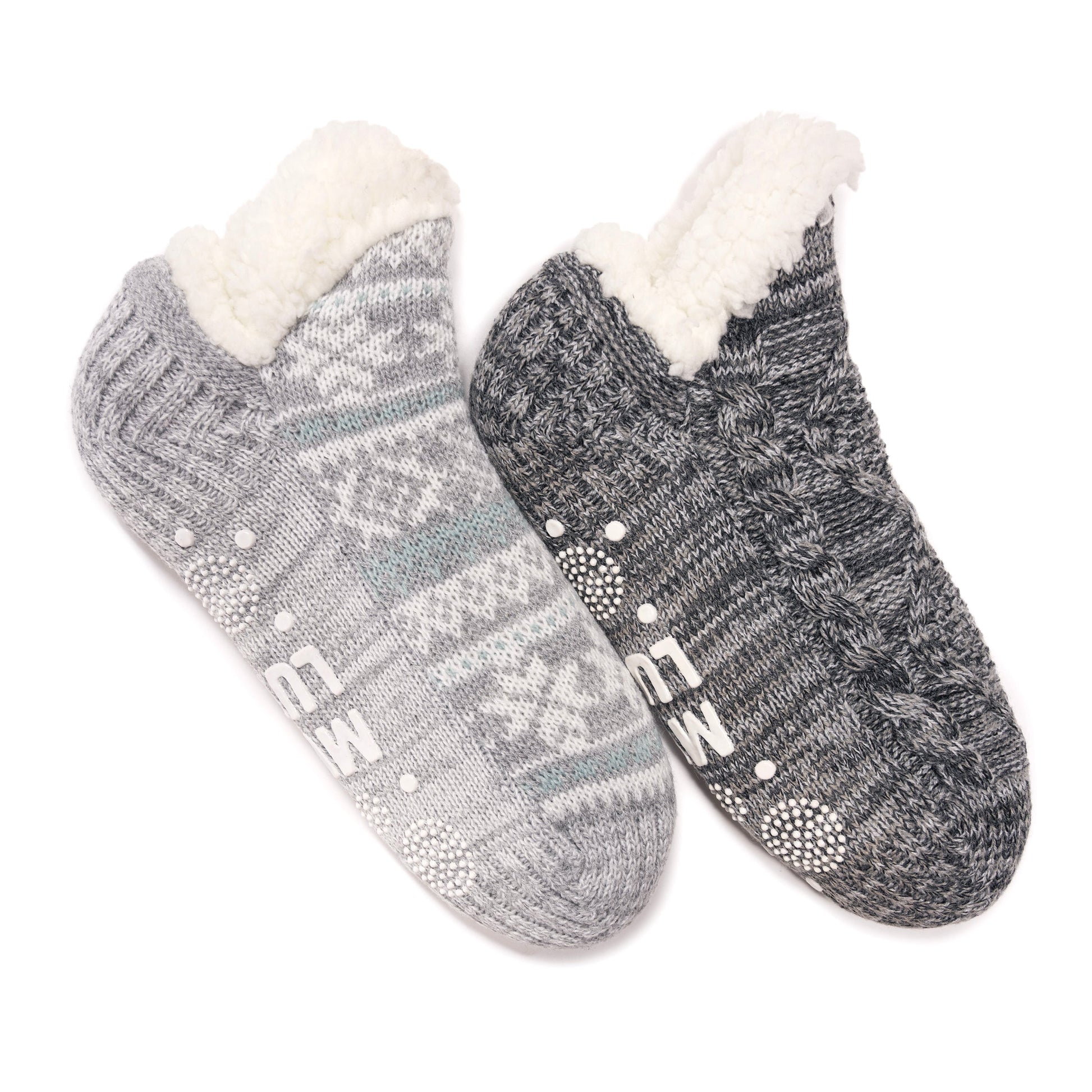 Muk Luks Shortie Cabin Sock (2 Pair Pack)