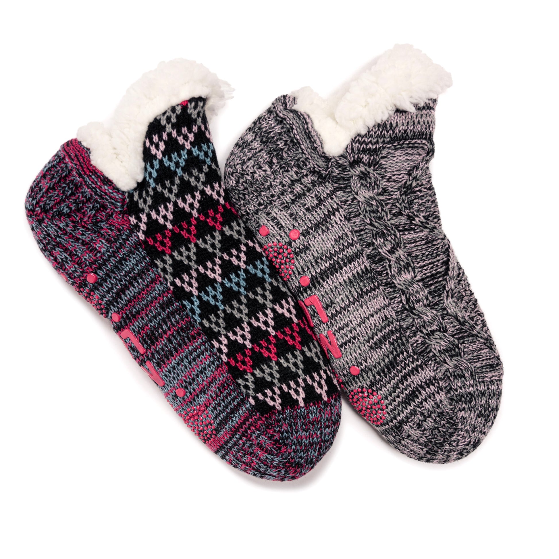 Muk Luks Shortie Cabin Sock (2 Pair Pack)