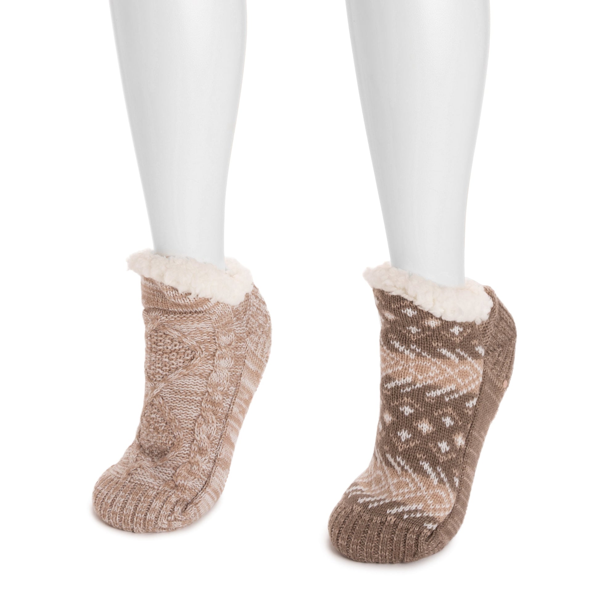 Muk Luks Shortie Cabin Sock (2 Pair Pack)