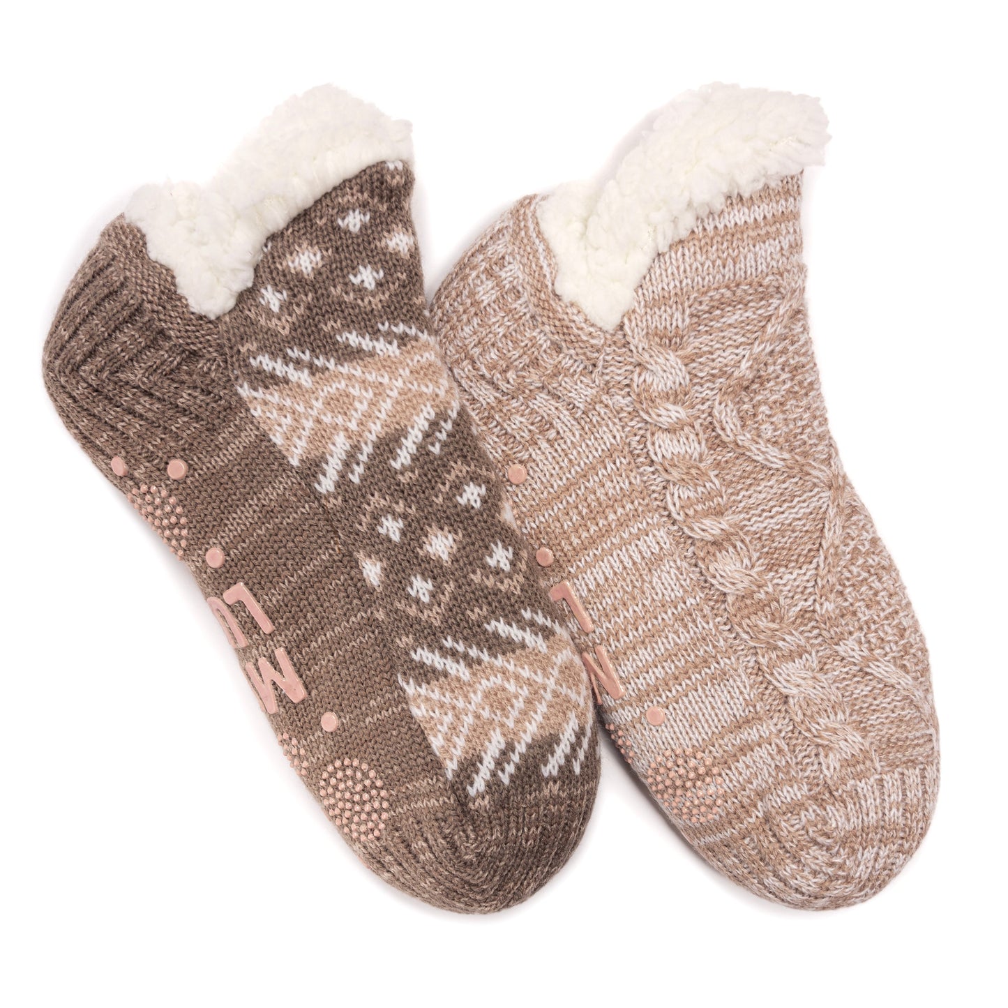 Muk Luks Shortie Cabin Sock (2 Pair Pack)