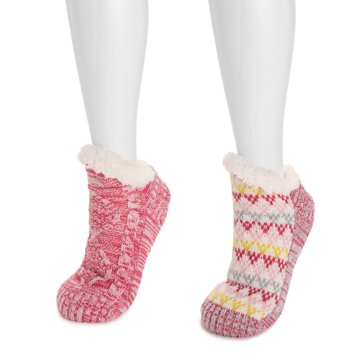 Muk Luks Shortie Cabin Sock (2 Pair Pack)