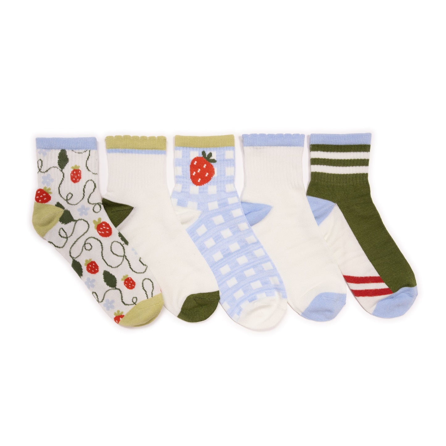 Muk Luks 6 Pack Dream Step Mini Crew Sock