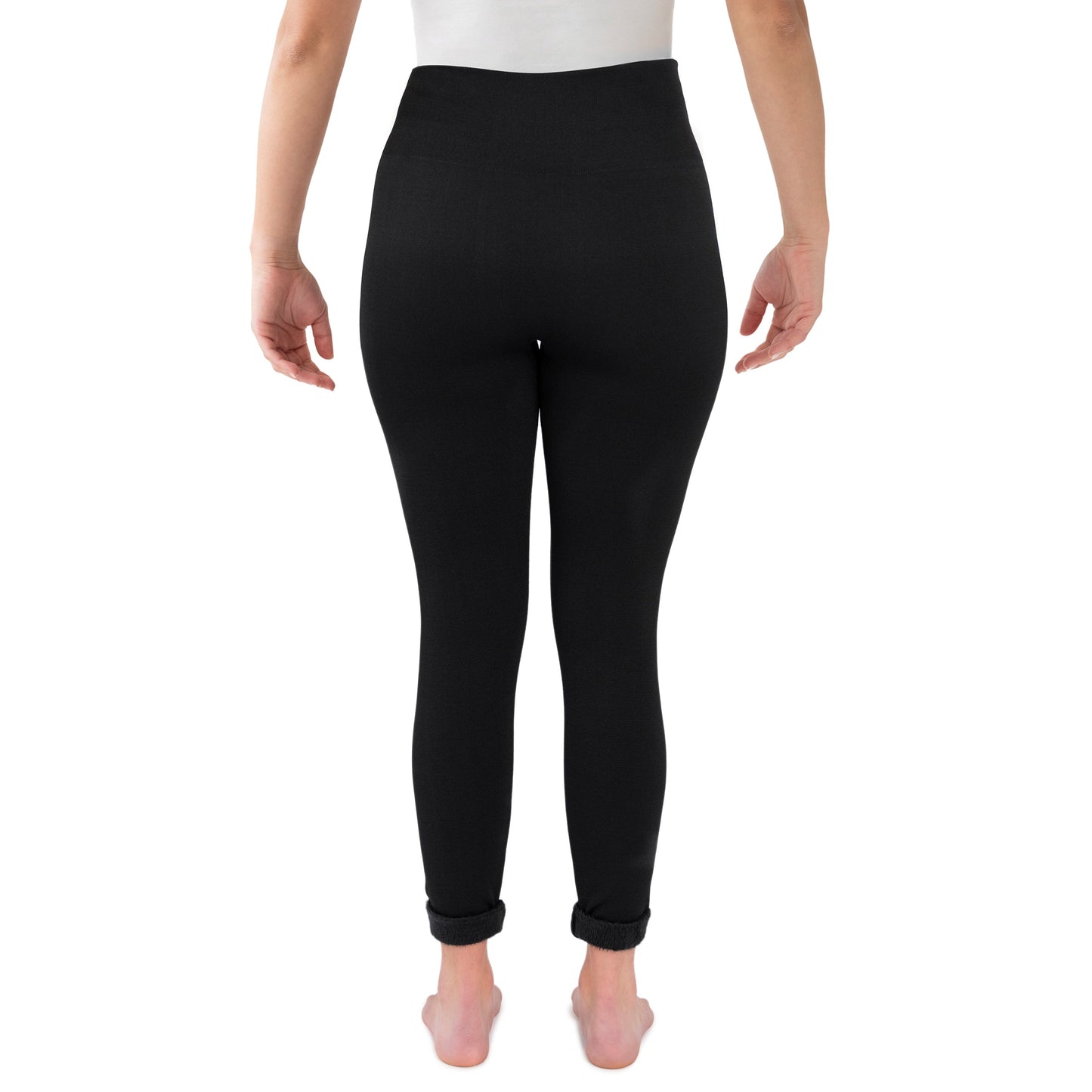 Muk Luks Faux Fur Lined Legging Black
