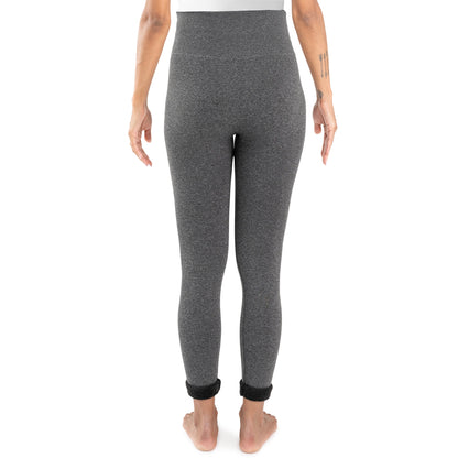 Muk Luks Faux Fur Lined Legging Black