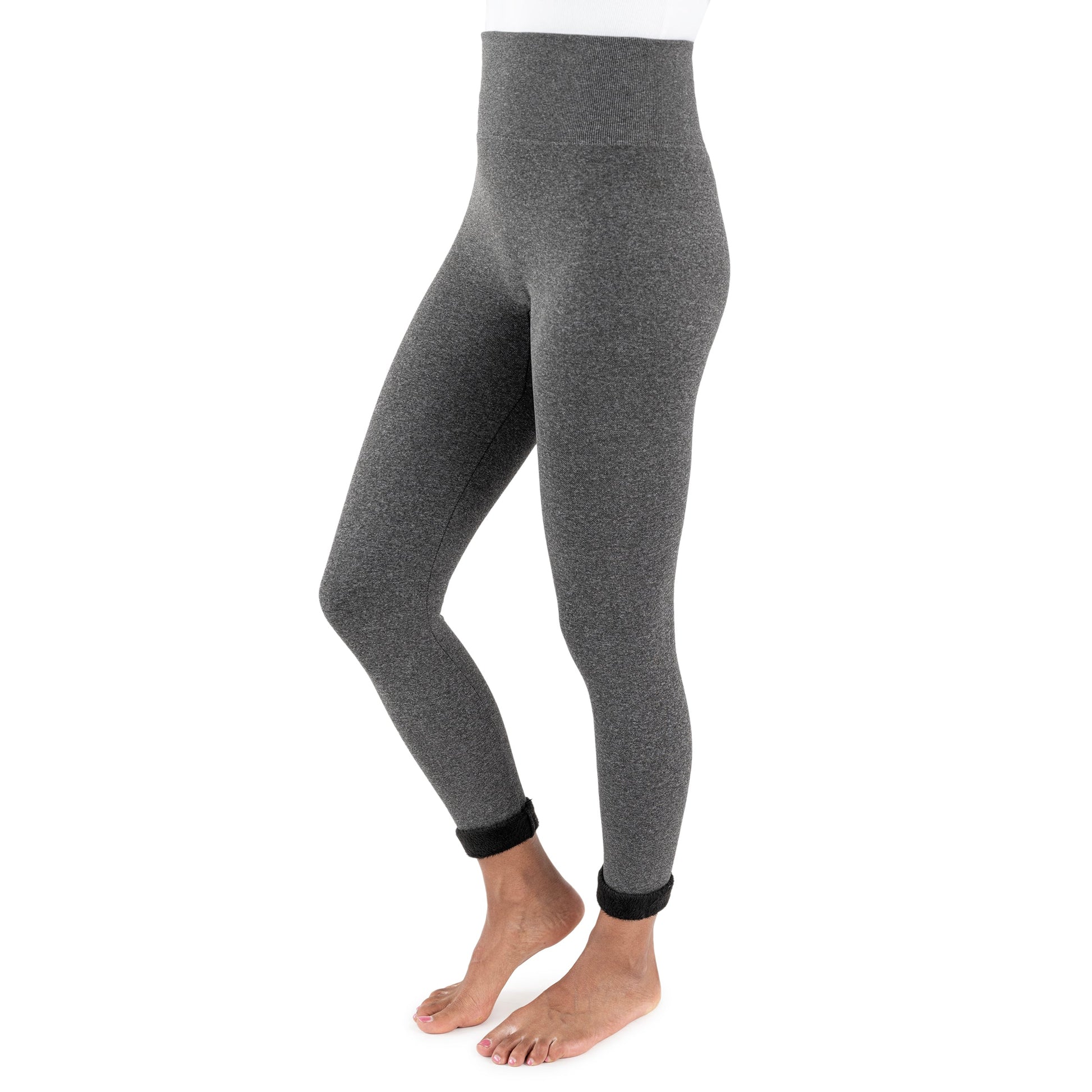 Muk Luks Faux Fur Lined Legging Black