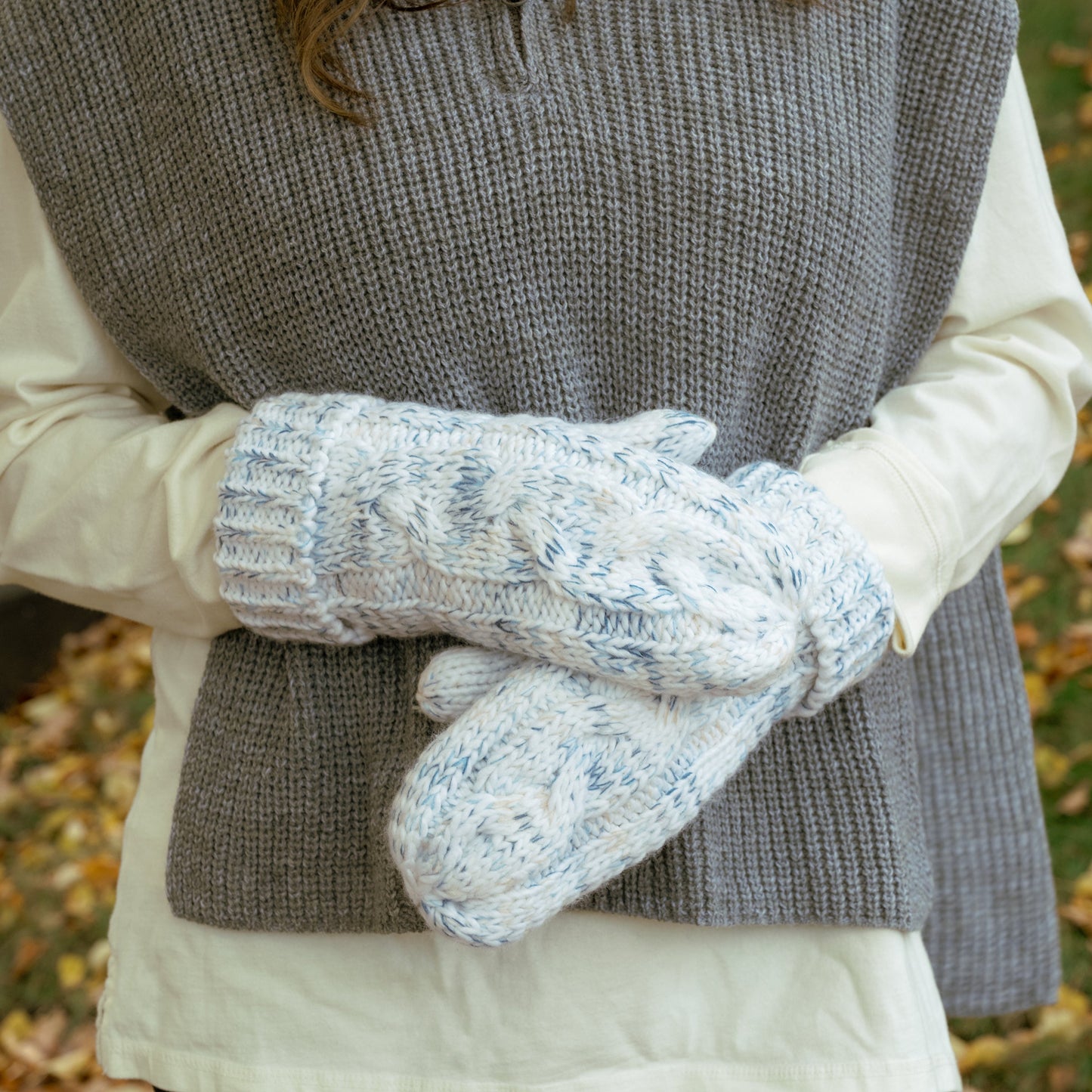 Muk Luks Patch Marled Mittens
