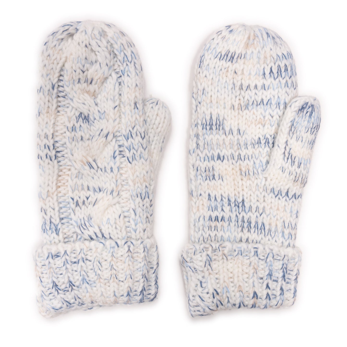 Muk Luks Patch Marled Mittens