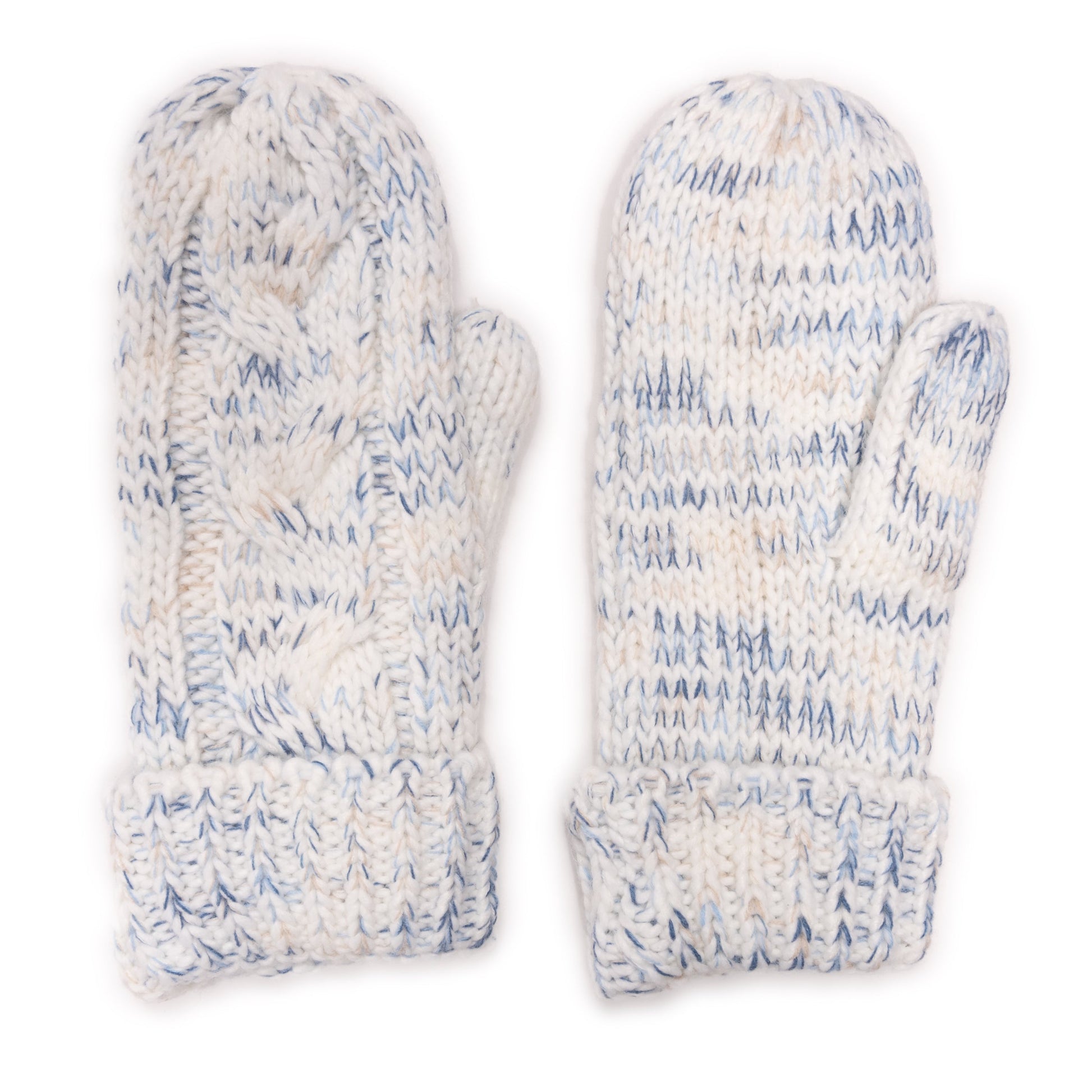 Muk Luks Patch Marled Mittens