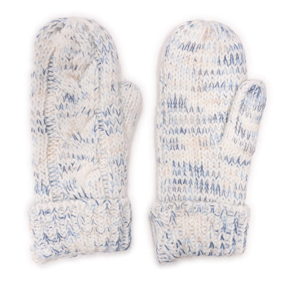 Muk Luks Patch Marled Mittens