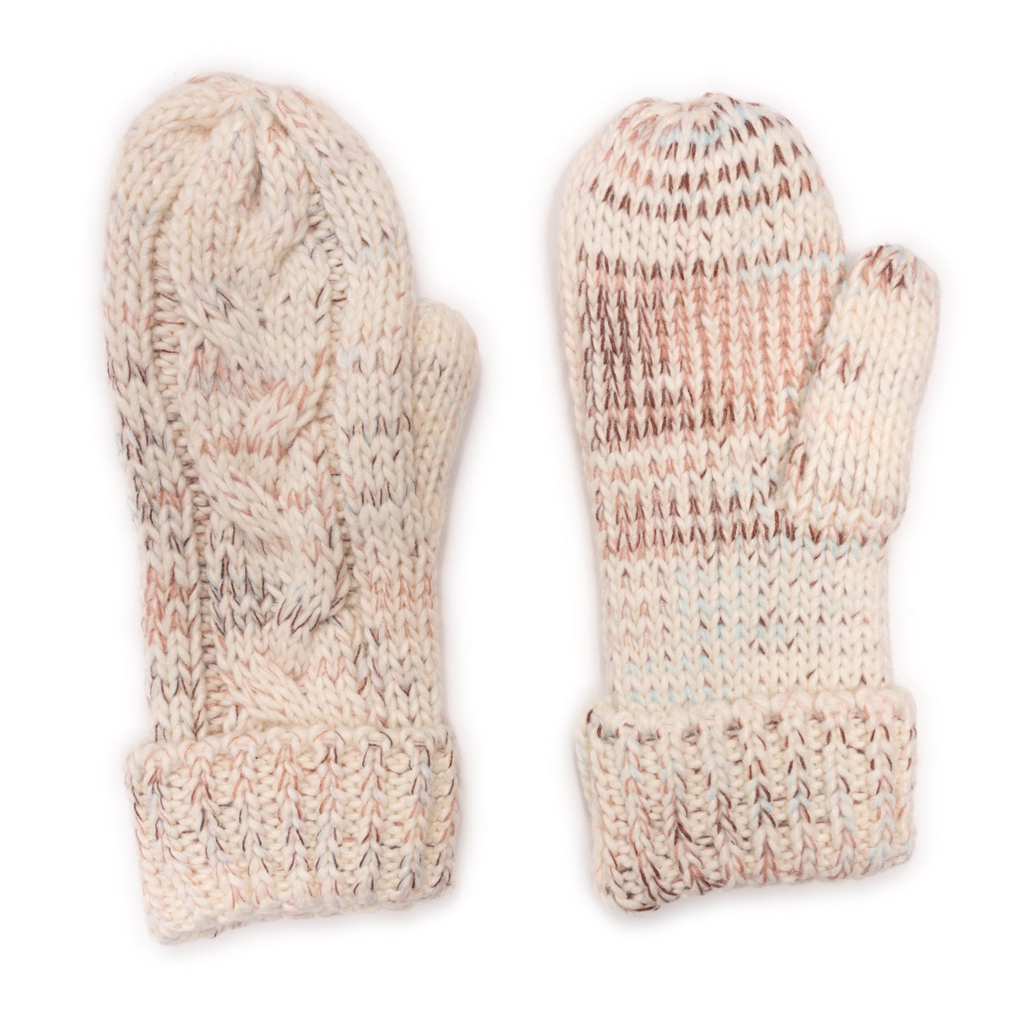 Muk Luks Patch Marled Mittens