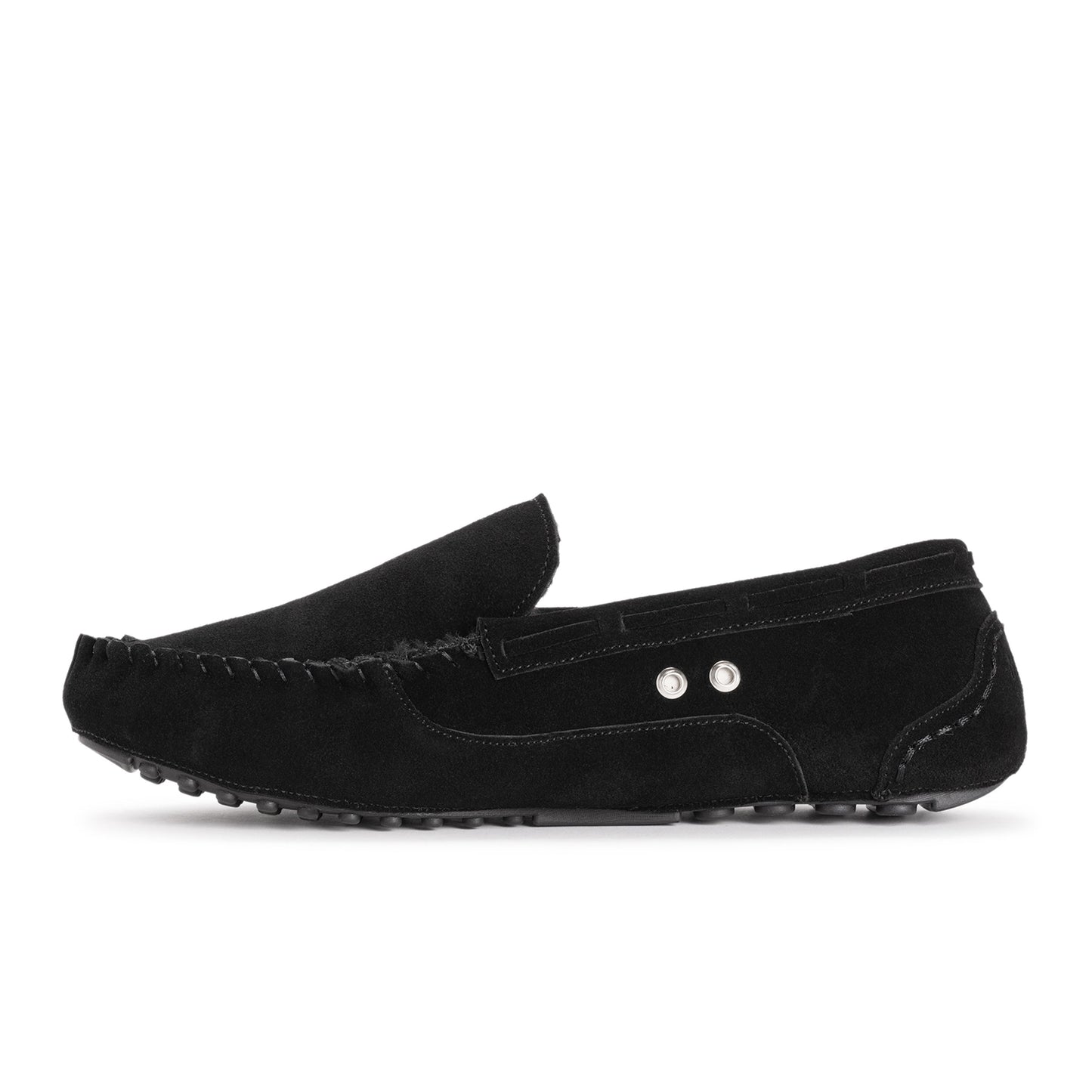 Muk Luks Everett Moccasin Slippers Dark Grey