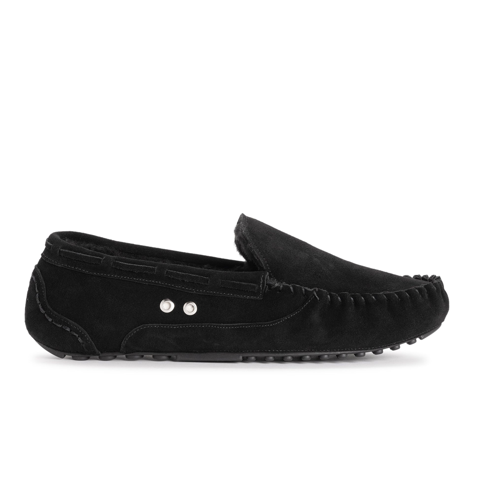 Muk Luks Everett Moccasin Slippers Dark Grey