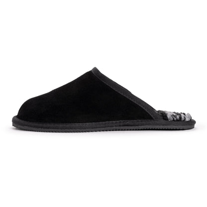 Muk Luks Dave Printed Berber Suede Scuff