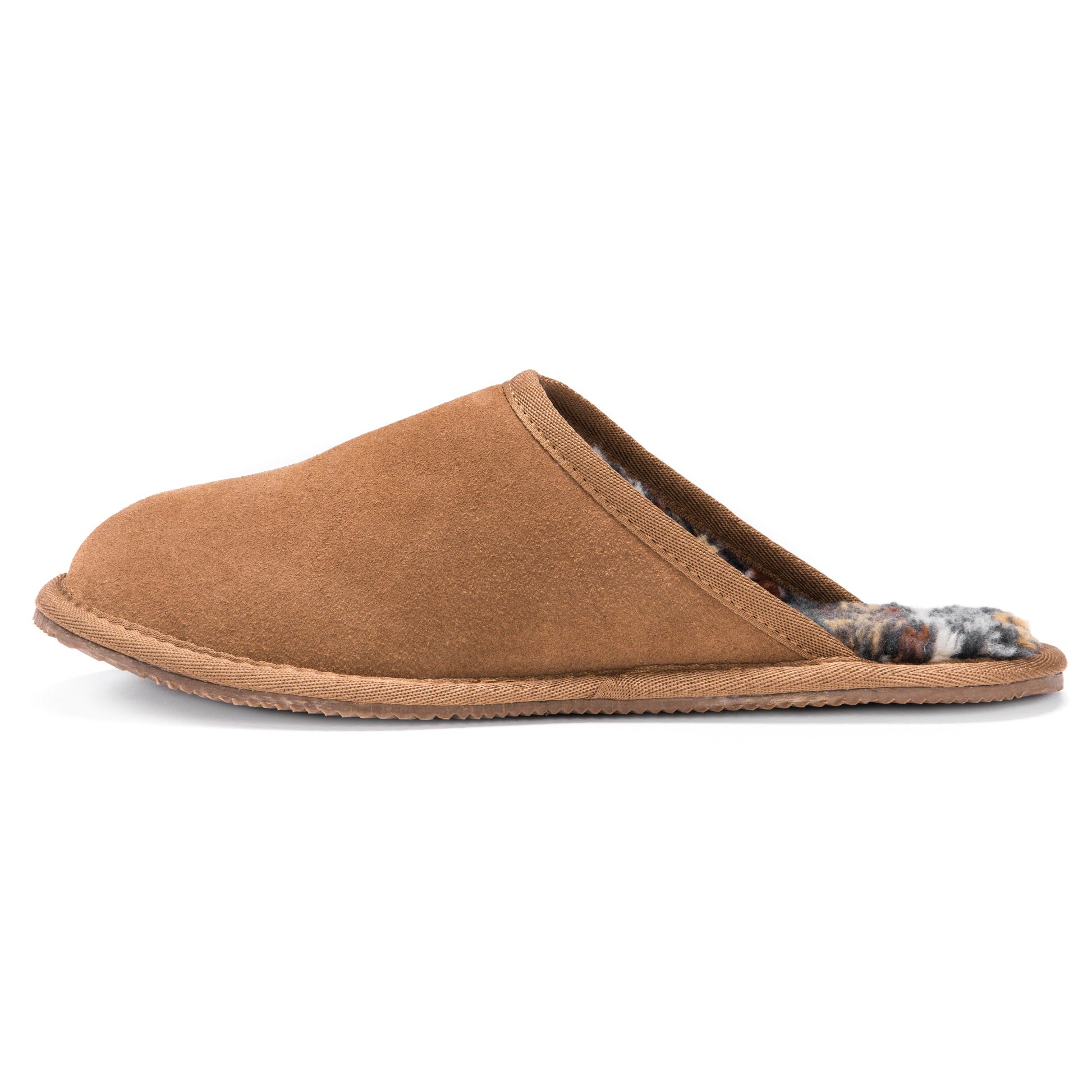 Muk Luks Dave Printed Berber Suede Scuff