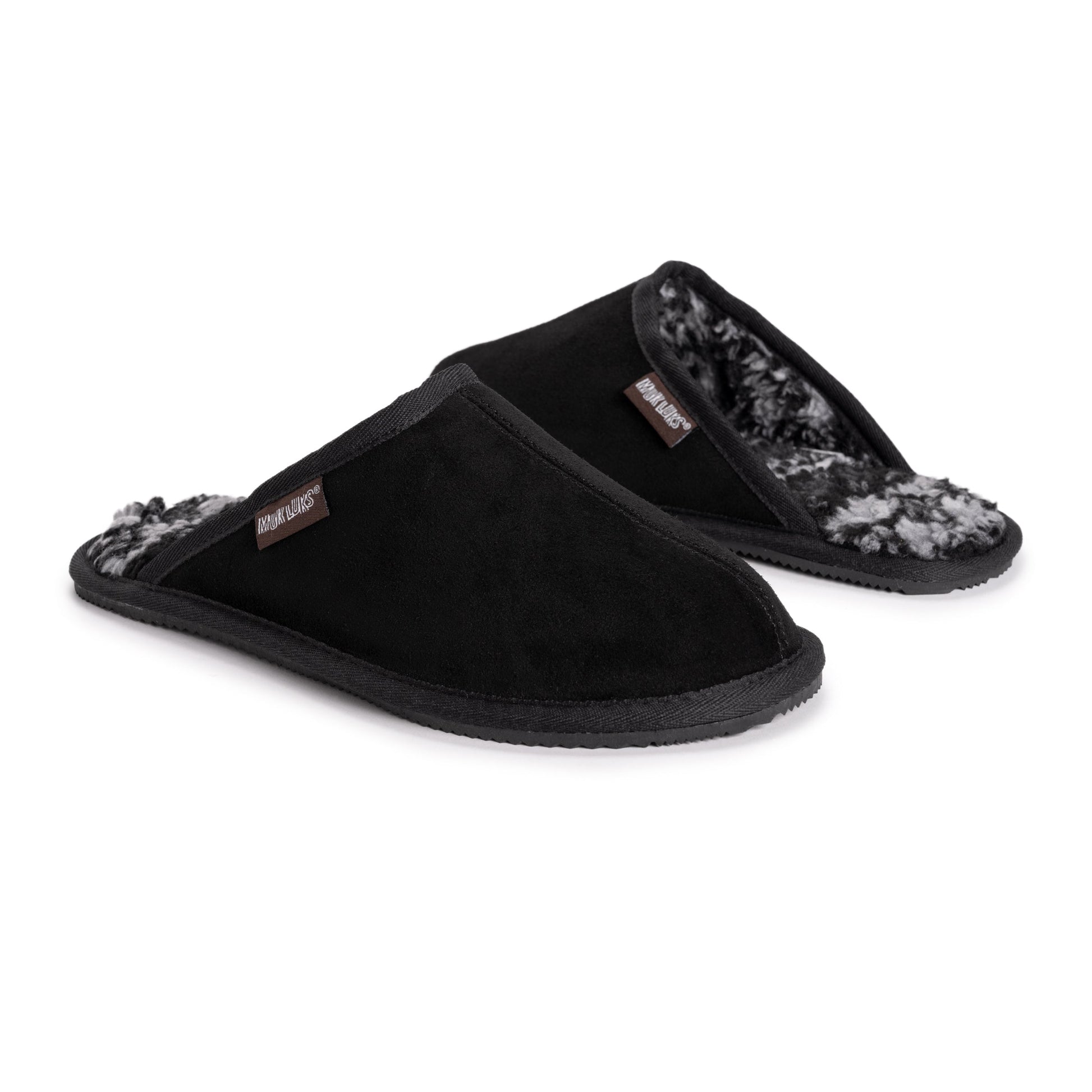 Muk Luks Dave Printed Berber Suede Scuff