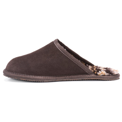 Muk Luks Dave Printed Berber Suede Scuff