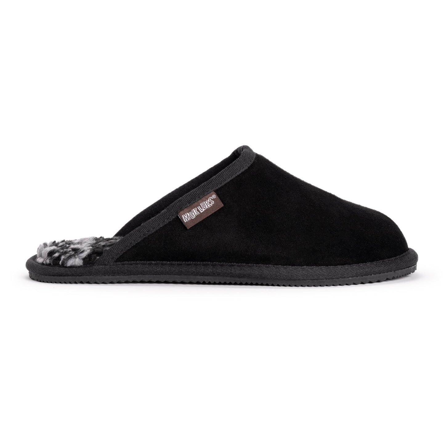 Muk Luks Dave Printed Berber Suede Scuff