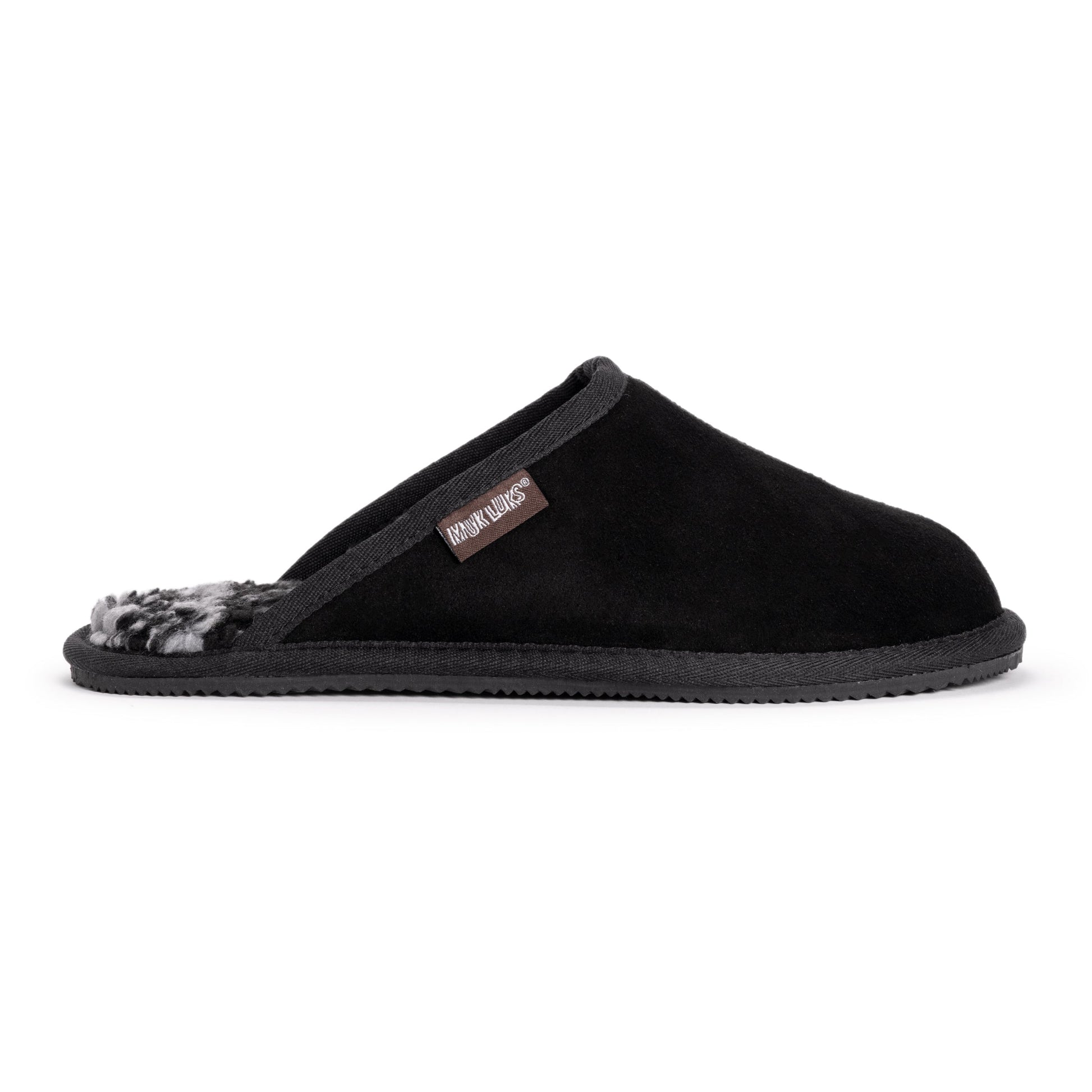 Muk Luks Dave Printed Berber Suede Scuff