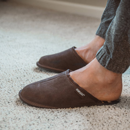 Muk Luks Dave Printed Berber Suede Scuff