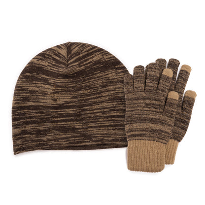 Muk Luks Quietwear Heat Retainer Beanie and Glove Set