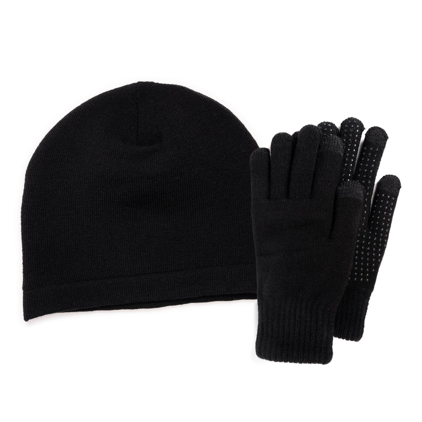 Muk Luks Quietwear Heat Retainer Beanie and Glove Set