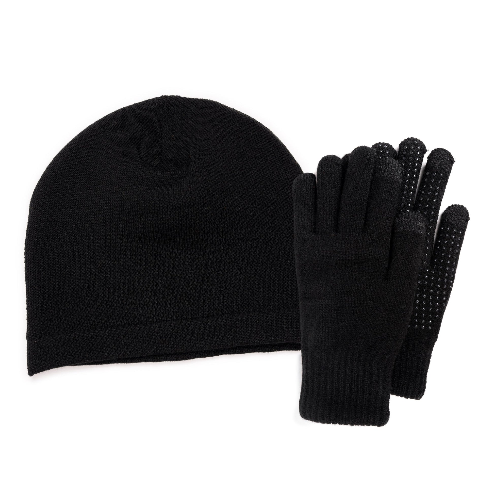 Muk Luks Quietwear Heat Retainer Beanie and Glove Set
