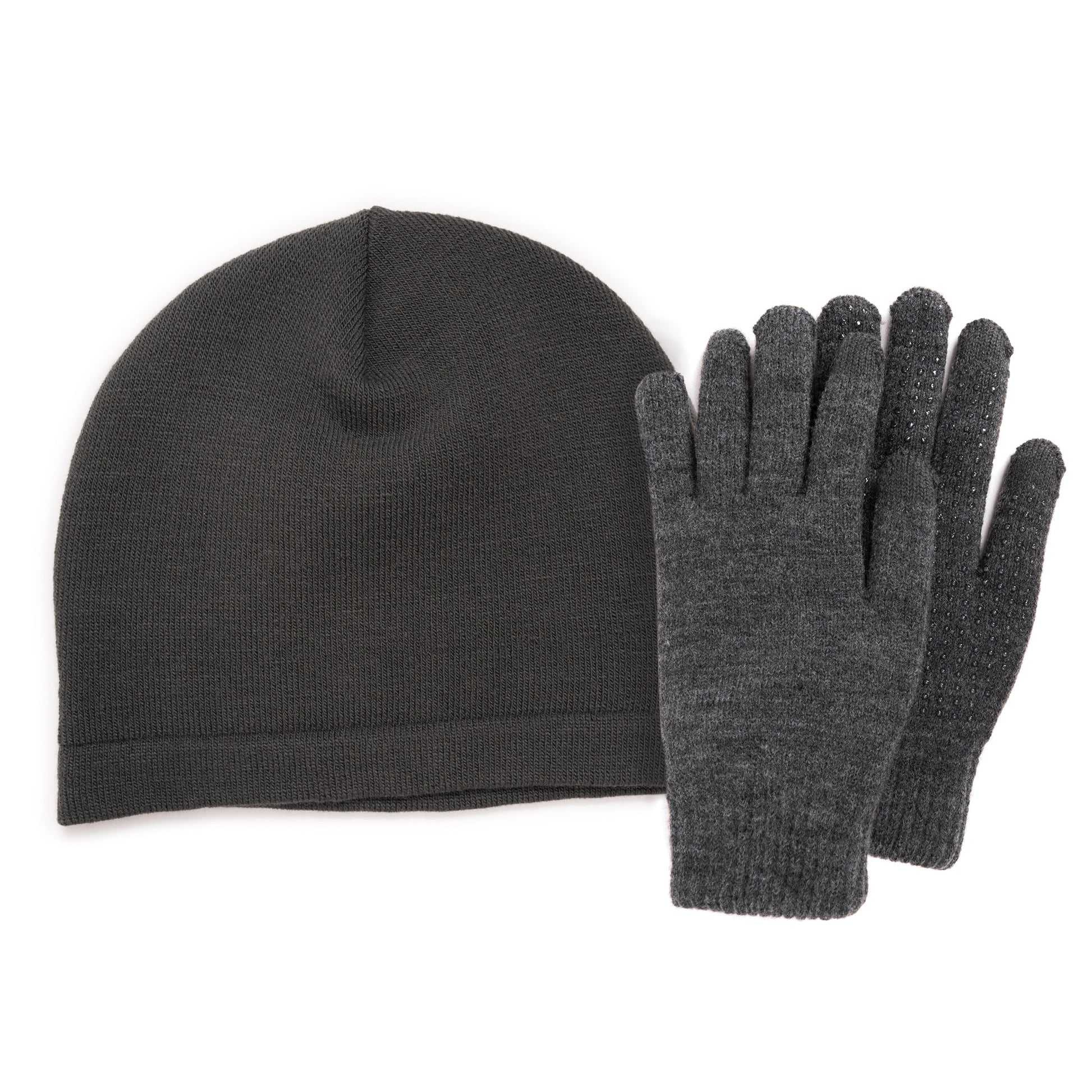 Muk Luks Quietwear Heat Retainer Beanie and Glove Set