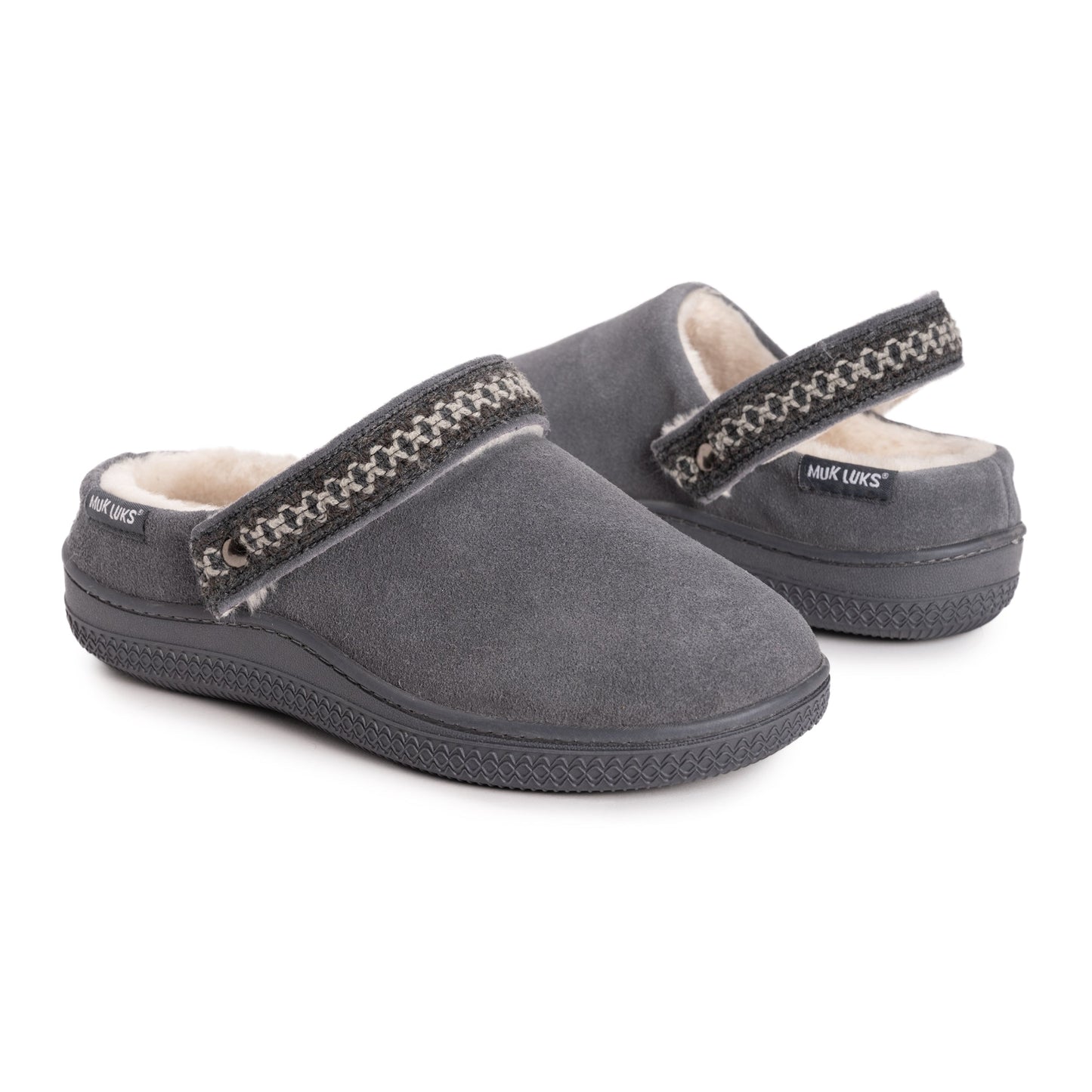 Muk Luks Quianna Luna Clog Suede Slippers