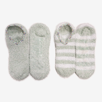 Muk Luks Insulated Ballerina Slippers Grey Snowflake