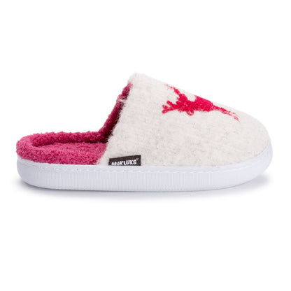 Muk Luks Joss Seasonal Print Scuff Slippers