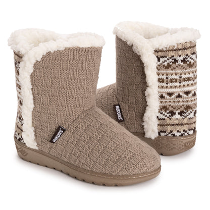 Muk Luks Cadee Contour Bootie Slippers