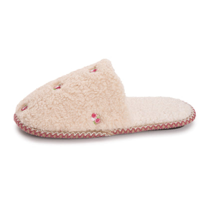 Muk Luks Novelty Punch Needle Scuff