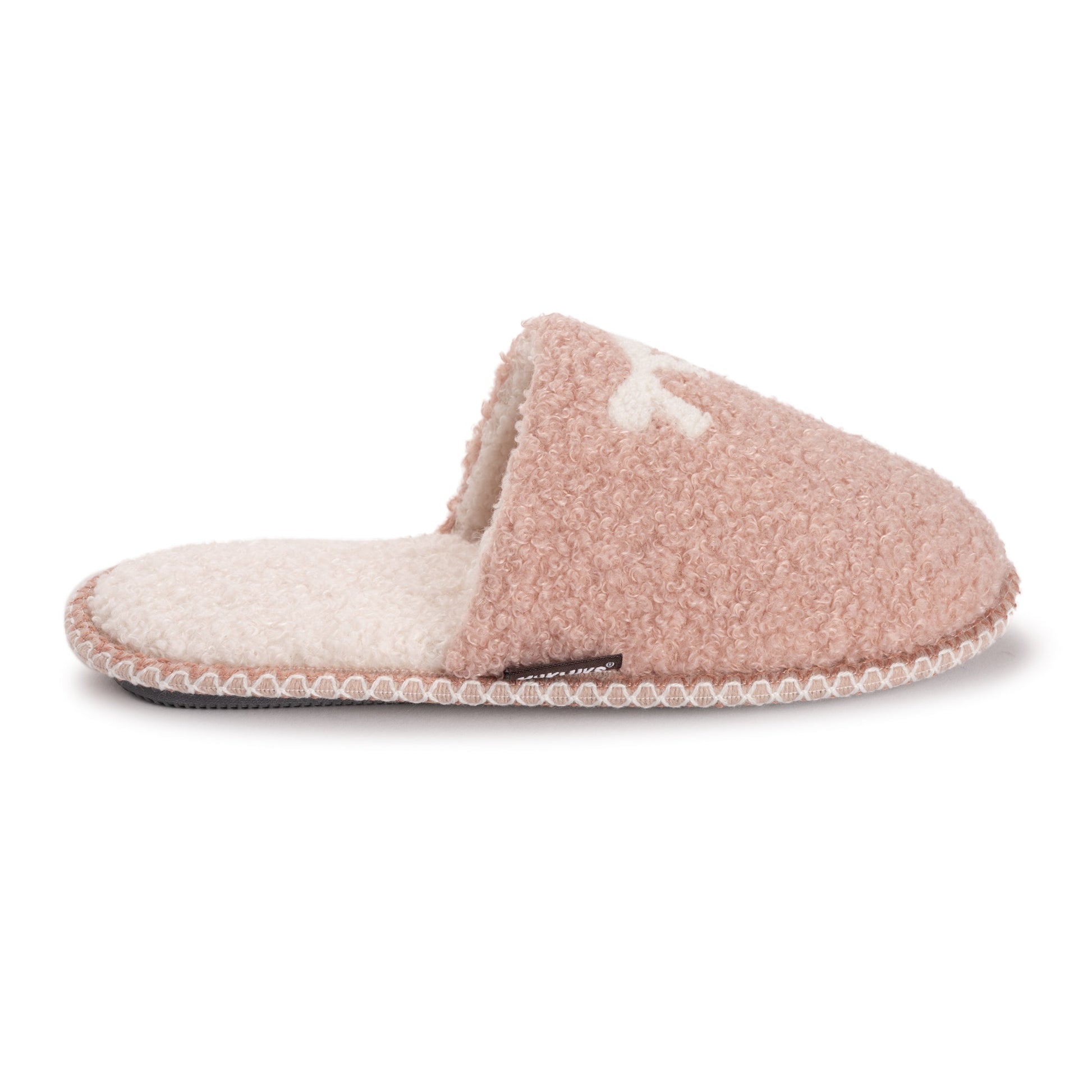 Muk Luks Novelty Punch Needle Scuff