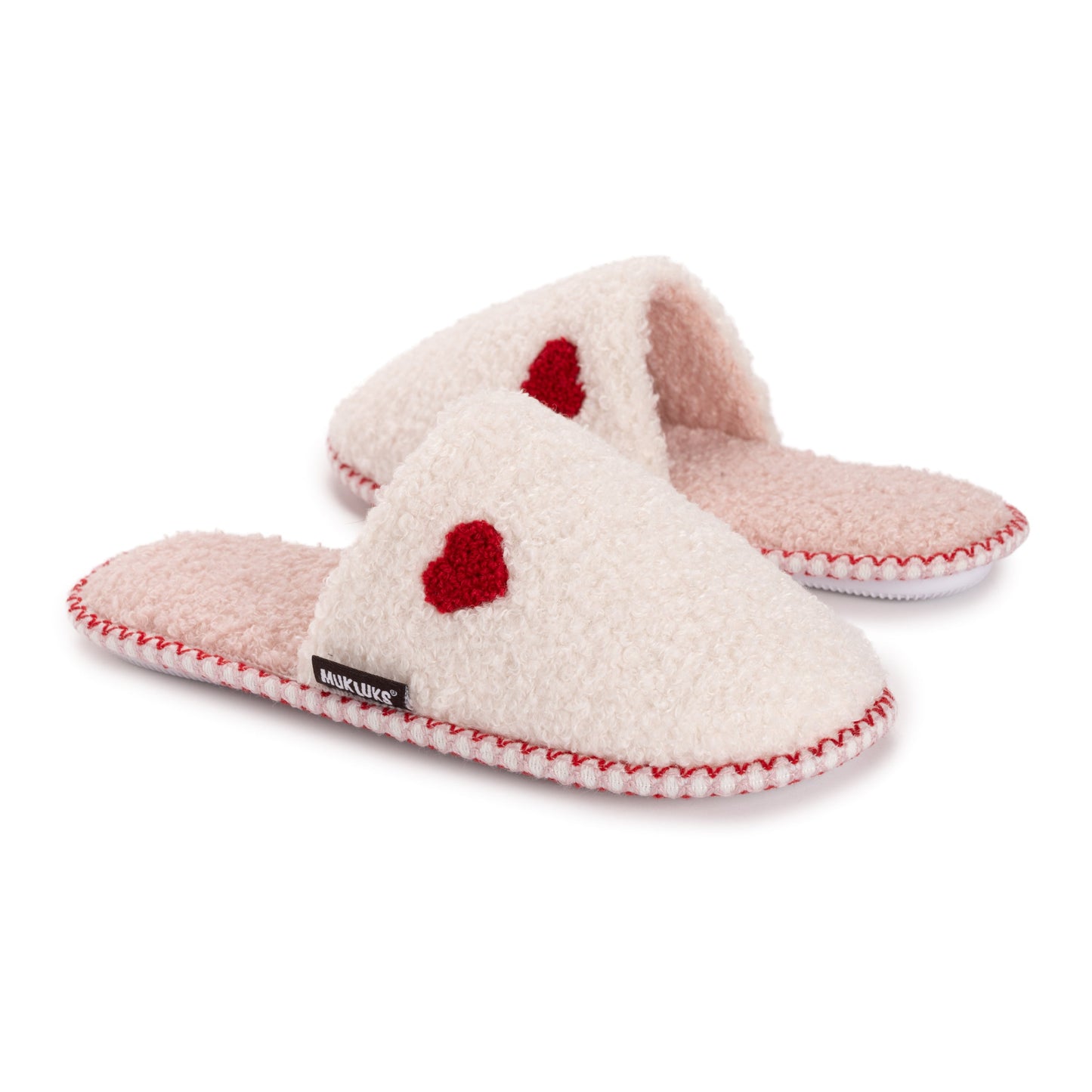 Muk Luks Novelty Punch Needle Scuff