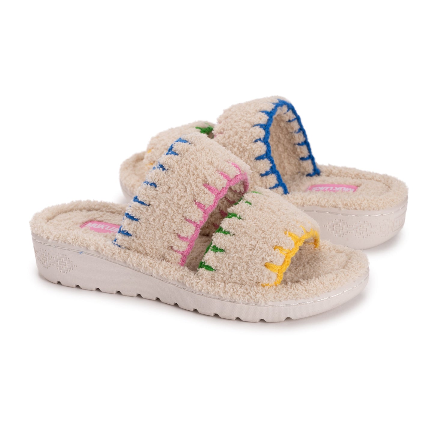 Muk Luks Platform Slipper Pink