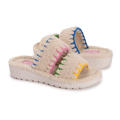 Muk Luks Platform Slipper Pink