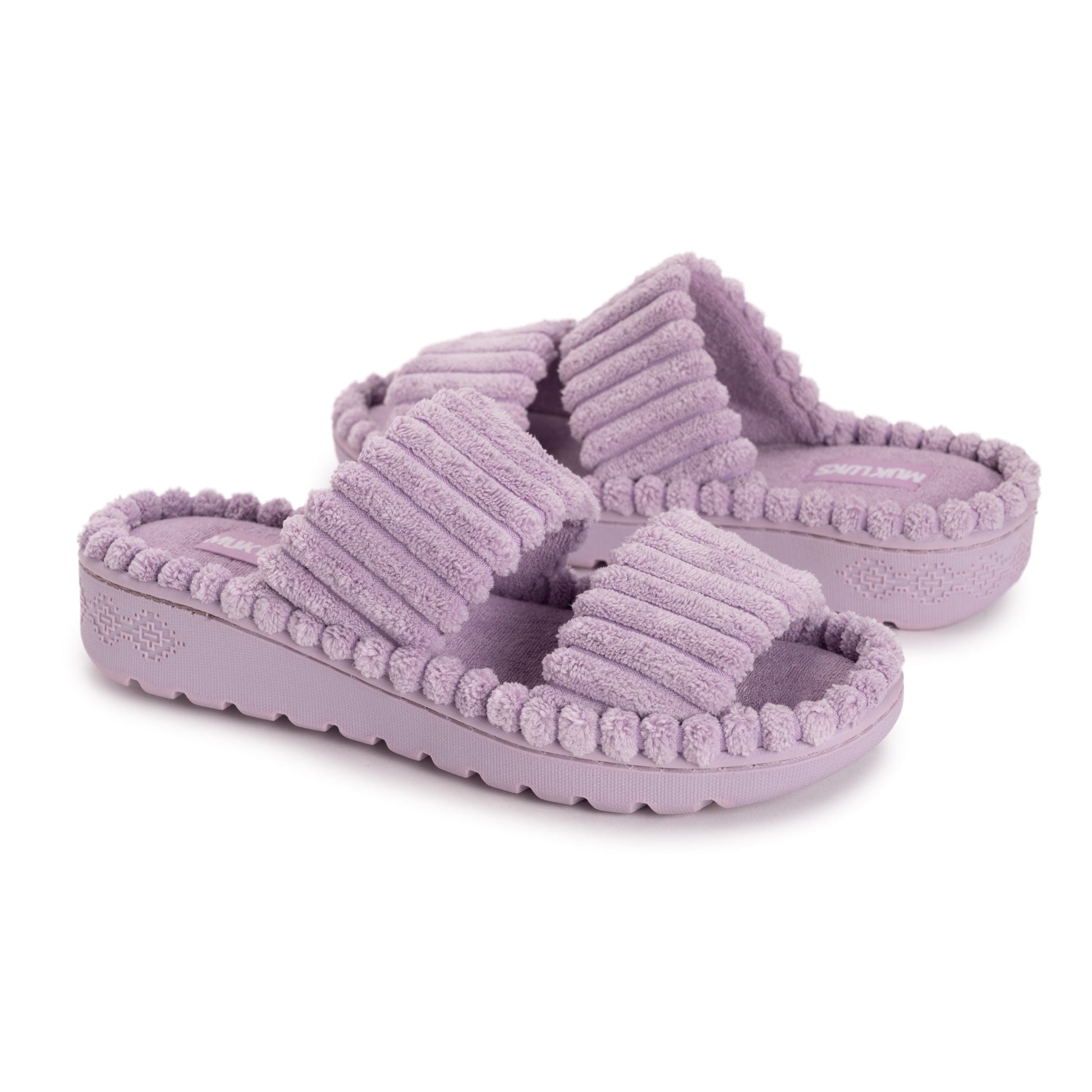 Muk Luks Platform Slipper Pink