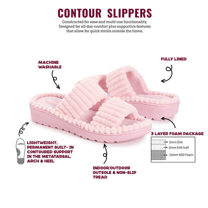 Muk Luks Platform Slipper Pink