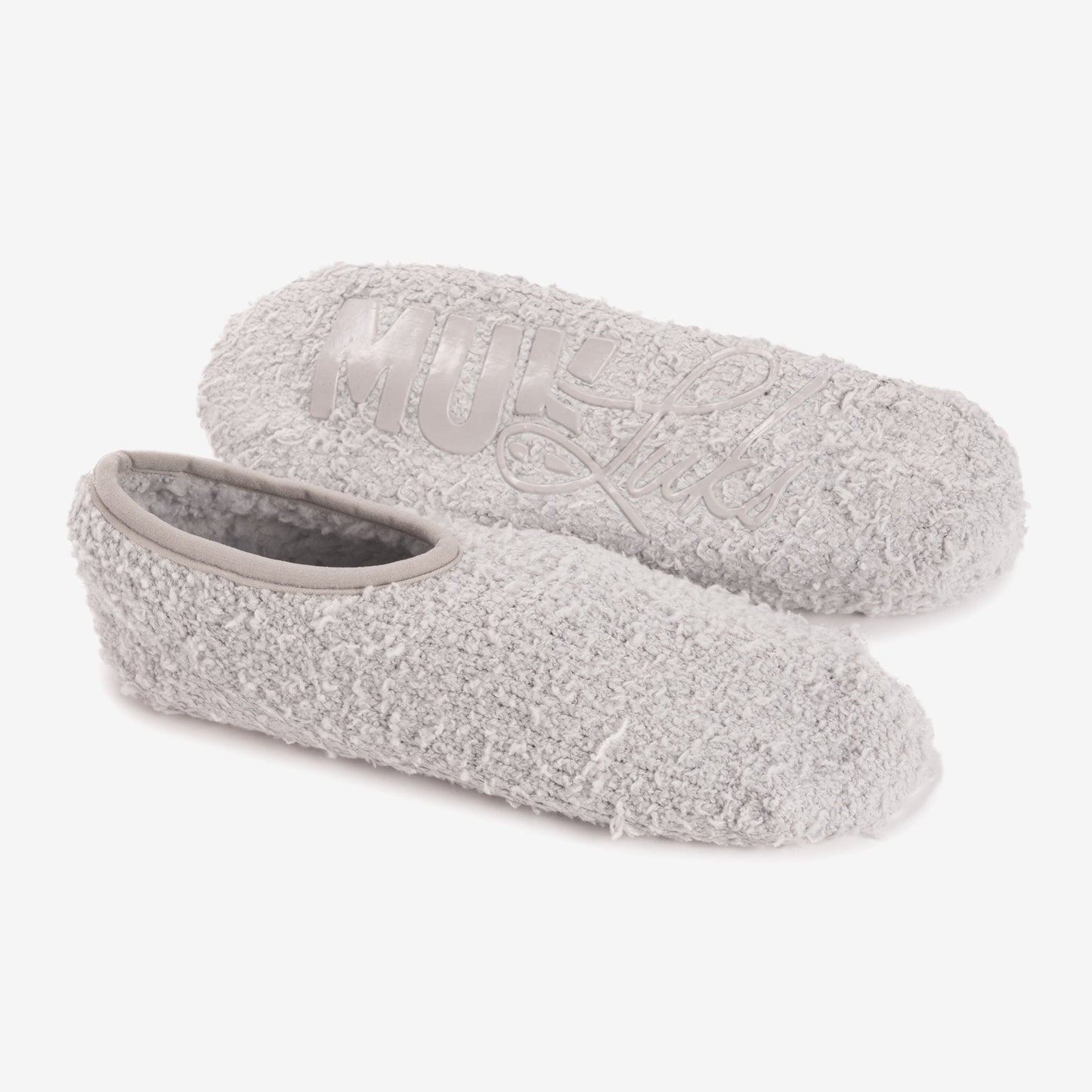 Muk Luks Insulated Ballerina Slippers Grey Snowflake