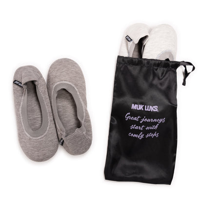 Muk Luks 2 Pack Travel Ballerina Set Black