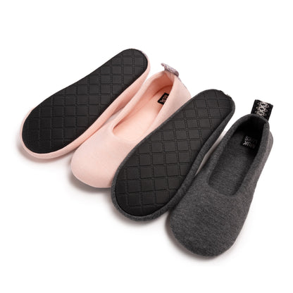 Muk Luks 2 Pack Travel Ballerina Set Black