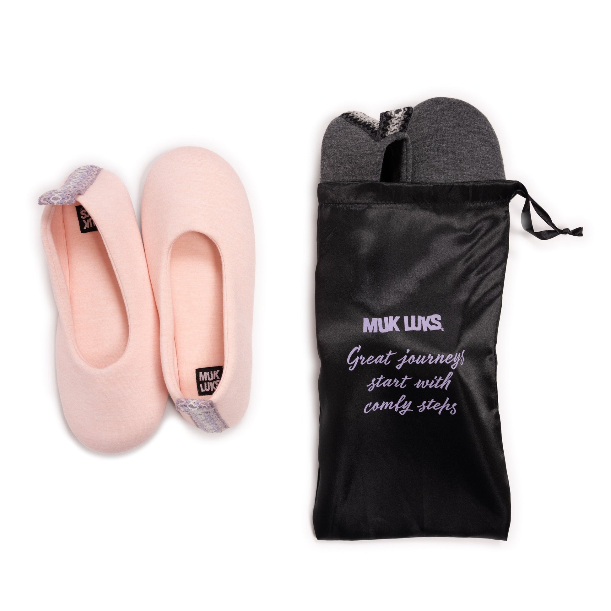 Muk Luks 2 Pack Travel Ballerina Set Black