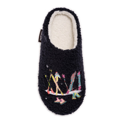 Muk Luks Embroidered Vintage Winter Clog