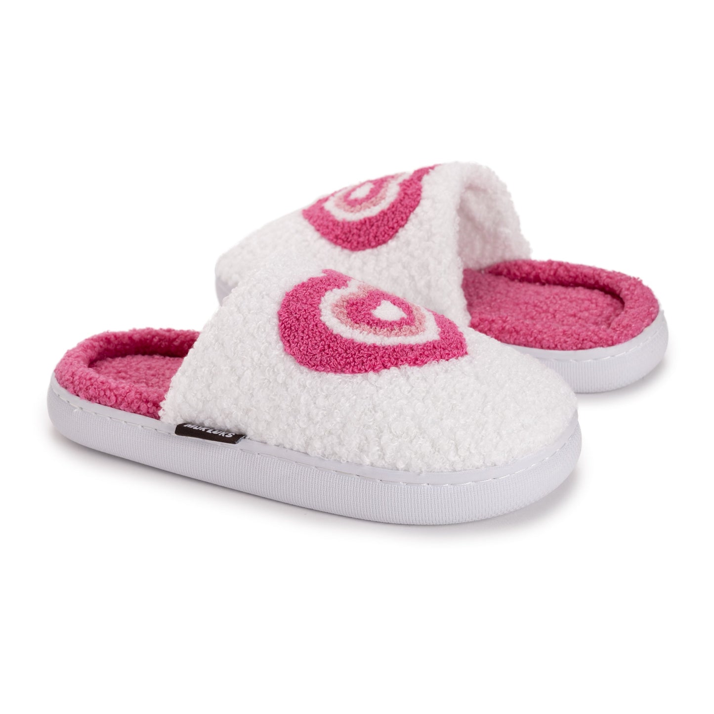 Muk Luks Sherpa Scuff w/Pink Heart